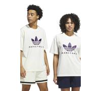 Adidas Unisex Originals Originals Basketball Courtside Tee Ivory size XXL | Shirts Outlet | Unisex | White XXL