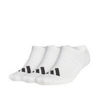 adidas Unisex PERFORMANCE 3 PACK NO SHOW SOCKS, white, 13-14.5