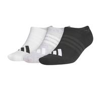adidas Unisex PERFORMANCE 3 PACK NO SHOW SOCKS, white/light grey heather/black, 13-14.5