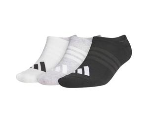 adidas Unisex PERFORMANCE 3 PACK NO SHOW SOCKS, white/light grey heather/black, 2.5-4
