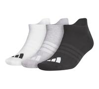 adidas Unisex PERFORMANCE 3 PK ANKLE SOCKS, white/light grey heather/black, 13-14.5