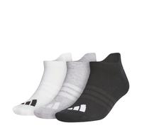adidas Unisex PERFORMANCE 3 PK ANKLE SOCKS, white/light grey heather/black, 8.5-10