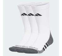 adidas Unisex Performance Climacool Cushioned Crew 3P Socks, White/Black, 10.5-12.5