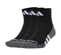 adidas Unisex PERFORMANCE CLIMACOOL CUSHIONED QRT 3P, Black/White, 10K-11.5K