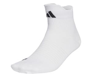 adidas Unisex Performance Designed for Sport Ankle Socks, White/Black, 8.5-10
