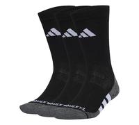 adidas Unisex PERFORMANCE GRIP CLIMACOOL CUSHIONED CREW 3P, Black/Dark Grey Heather/White, 10.5-12.5