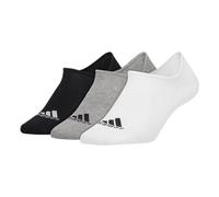 adidas Unisex Performance Invisible Socks 3 Packs Black/White/Grey CV7410 S