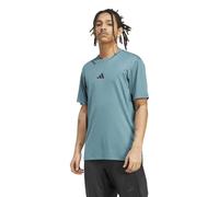 Adidas Unisex Performance Primelift 3-stripes Tee Preloved Teal size S | Sports Tops Outlet | Unisex | Cyan S