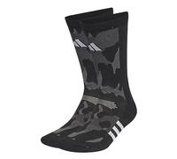 adidas Unisex Performance Training Graphic Camo Socks, black/grey six/white, 6.5-8