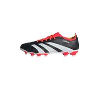 adidas Unisex Predator 24 League Low Multi-Ground Boots Football, Core Black/Cloud White/Solar Red, 11.5 UK