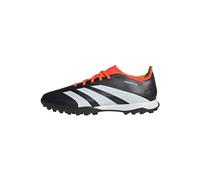 adidas Unisex Predator 24 League Low Turf Boots, Core Black/Cloud White/Solar Red, 9 UK