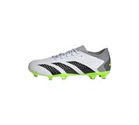 adidas Unisex Predator Accuracy.3 L FG, Cloud White/Core Black/Lucid Lemon, 10.5 UK