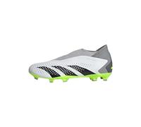 adidas Unisex Predator Accuracy.3 Laceless Firm Ground Boots, Cloud White/Core Black/Lucid Lemon, 11.5 UK