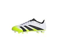 adidas Unisex Predator Club Firm Multi Ground Football Boots, Cloud White/Core Black/Lucid Lemon, 4 UK