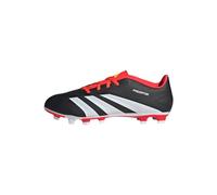 adidas Unisex Predator Club Flexible Ground Football Boots, Core Black/Cloud White/Solar Red, 10 UK