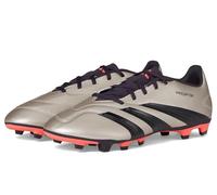 adidas Unisex Club Flexible Ground Sneaker, Platin Metallic/Aurora Black/Turbo, 14 Women/13 Men