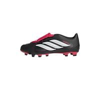 adidas Unisex Predator Club Fold-Over Tongue Firm Ground/Multi Ground Football Boots, core Black/FTWR White/Lucid red, 9.5 UK