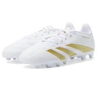 adidas Unisex Predator Club J Football Boots Flexible Ground Shoes, White Gold Metallic White, 5 UK