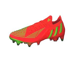 adidas Unisex Predator Edge.1 L Sg Sneaker, Solar Red Team Solar Green Core Black, 8 UK