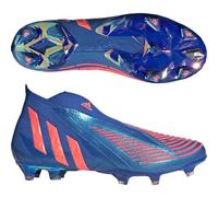 adidas Unisex Predator Edge+ FG Soccer Cleats/Sapphire Edge Pack, Blue/Turbo, US 8 M/ 9 W