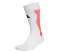 adidas Unisex Predator Football Crew Performance Socks Cushioned, white/lucid red/black, 6.5-8