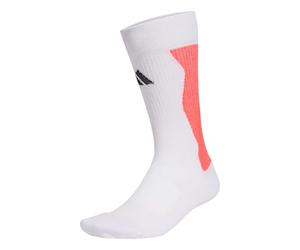 adidas Unisex Predator Football Crew Performance Socks Cushioned, white/lucid red/black, 6.5-8