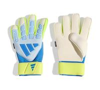adidas Unisex Predator Goalkeeper Glove Match FINGERSAVE, Crystal Sky/ray Blue/Solar Yellow, 9
