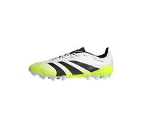 adidas Unisex Predator League 2G/3G Artificial Grass Football Boots, Cloud White/Core Black/Lucid Lemon, 4.5 UK