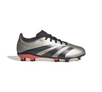 adidas Unisex Predator League Firm Ground Sneaker, Platinum Metallic Aurora Black Turbo, 8 UK