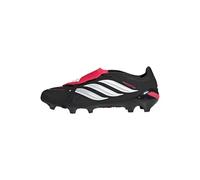 adidas Unisex Predator League Fold-Over Tongue Firm Ground Football Boots, core Black/FTWR White/Lucid red, 4 UK