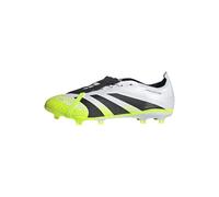 adidas Unisex Predator League Fold-Over Tongue Firm Ground/Multi Ground Football Boots, Cloud White/Core Black/Lucid Lemon, 8.5 UK