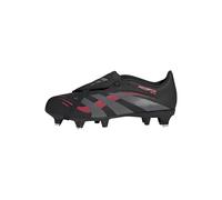 adidas Unisex Predator League FOLD-Over Tongue Firm Ground/Multi Ground Football Boots, Core Black/Grey Four/Lucid Red, 11 UK