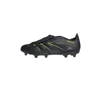 adidas Unisex Predator League Fold-Over Tongue Firm Multi Ground Football Boots, Core Black/Carbon/Lucid Lemon, 12 UK
