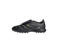 adidas Unisex Predator League Fold-Over Tongue Turf Football Boots, Core Black/Carbon/Lucid Lemon, 7.5 UK