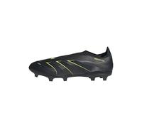adidas Unisex Predator League Laceless Firm Ground/Multi Ground Football Boots, Core Black/Carbon/Lucid Lemon, 12 UK