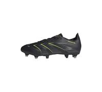 adidas Unisex Predator League Soft Ground Football Boots, Core Black/Carbon/Lucid Lemon, 7 UK