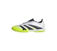 adidas Unisex Predator League Turf Football Boots, Cloud White/Core Black/Lucid Lemon, 10.5 UK