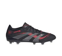 adidas Unisex Predator Pro Firm Ground Shoes, Black Grey Lucid Red, 12 Women/11 Men