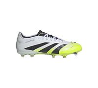 adidas Unisex Pro Firm Ground Sneaker, White/Black/Lucid Lemon, 12.5 Women/11.5 Men
