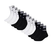 Adidas Unisex Quarter Socks, 12 Pack - Cushioned 3S Linear, Logo, Solid Color...