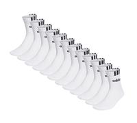 Adidas Unisex Quarter Socks, 12 Pack - Cushioned 3S Linear, Logo, Solid Color...