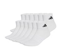 Adidas Unisex Quarter Socks, 12-Pack - Cushioned Essentials Ankle Socks, L...