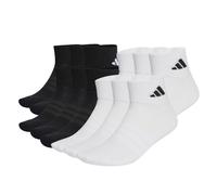 Adidas Unisex Quarter Socks, 12-Pack - Cushioned Essentials Ankle Socks, L...