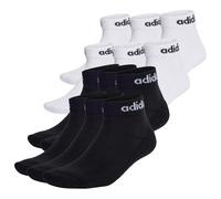 Adidas Unisex Quarter Socks, 12 Pack - Linear Cushioned Ankle, Logo, Padded...