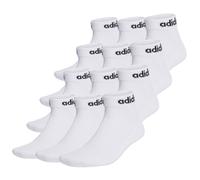 Adidas Unisex Quarter Socks, 12 Pack - Linear Cushioned Ankle, Logo, Padded...