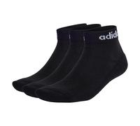 Adidas Unisex Quarter Socks, 3 Pack - Linear Cushioned Ankle, Logo, Padded...