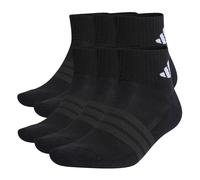 Adidas Unisex Quarter Socks, 6-Pack - Cushioned Essentials Ankle Socks, Lo...