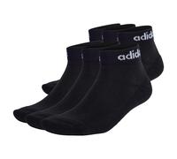 Adidas Unisex Quarter Socks, 6-Pack - Linear Cushioned Ankle, Logo