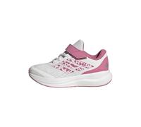 adidas Unisex Run Falcon 6 Elastic Toe and Strap, White Pink Distilled, 10.5 UK