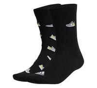 adidas Unisex Run X Ultraboost Shoe Love Graphic 2 Pairs Socks Socks